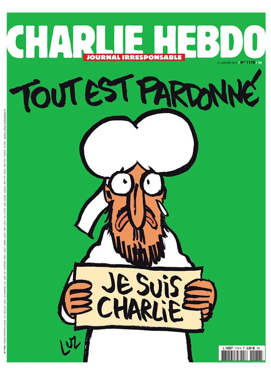 
    Coperta primul număr Charlie Hebdo ieşit după atacul din ianuarieFoto: charliehebdo.fr  