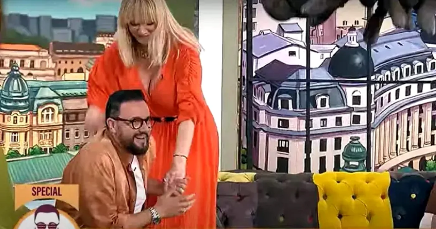 Actrița l-a pălmuit pe Măruță / foto: Captură YouTube