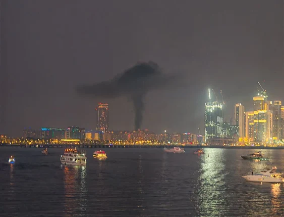 Dubaiul, atacat de Iran FOTO: captură video X