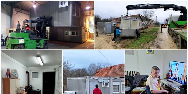 Containere modulare pentru sărmani FOTO Acasă în Banat