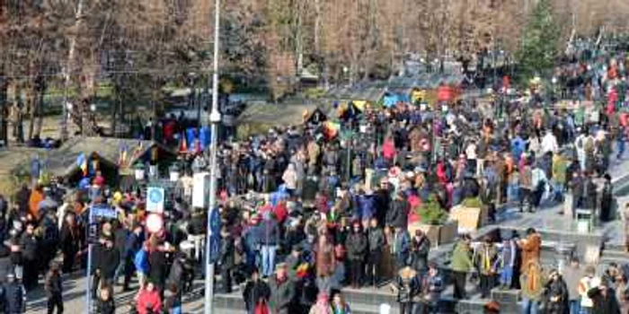 Zona unde s-a servit fasolea FOTO Alexandra Georgescu