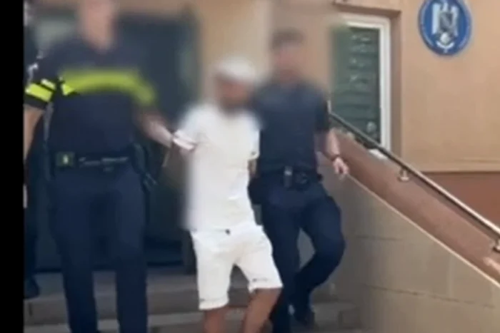 Bărbatul a fost arestat FOTO: captura video