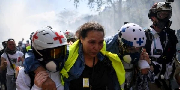 Proteste veste galbene Paris 20 aprilie FOTO AFP