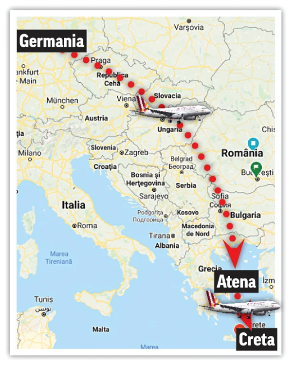 Acesta e traseul parcurs de românca din Germania