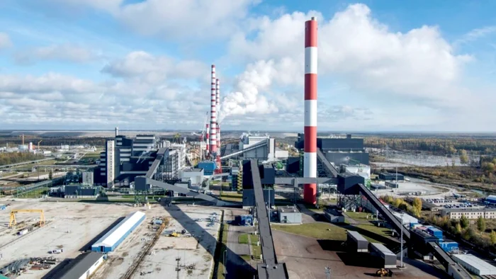 O dronă rusească a lovit coşul de fum al unei centrale din Estonia. FOTO: Eesti Energia
