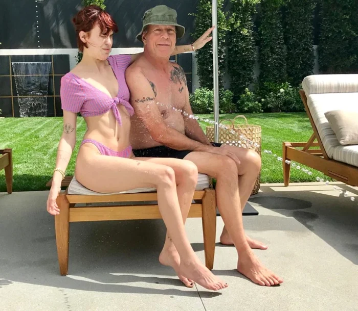 Tallulah și tatăl său, Bruce Willis. FOTO Instagram