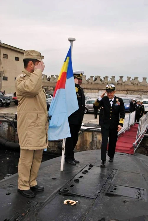 Viceamiralul Nora Tyson din Marina Americană - întâmpinată la Constanţa de Forţele Navale Române Sursă foto navy.ro