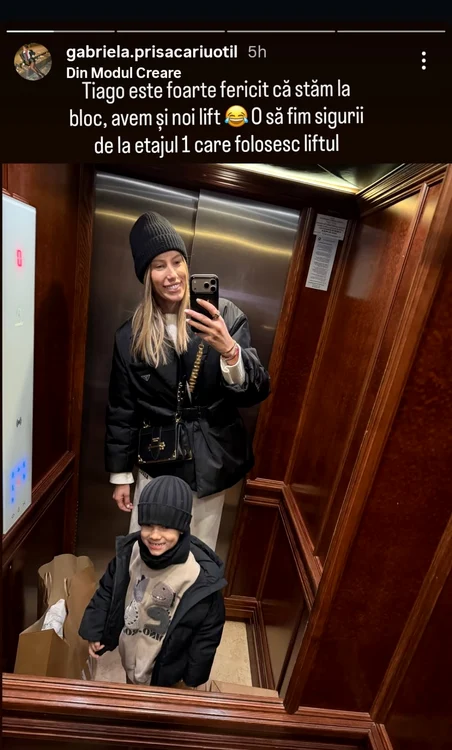 Gabriela Prisăcariu și Tiago - Foto: Instagram 