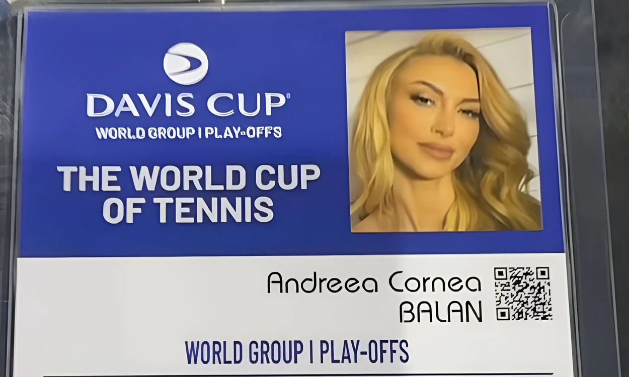 Legitimația Andreei Cornea Bălan de la Cupa Davis