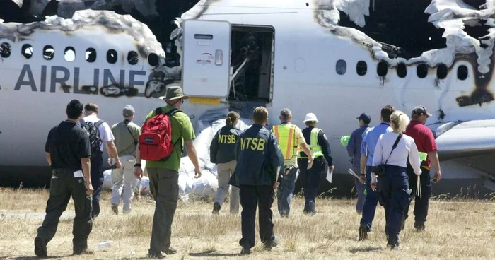 Imagini de la accidentul din San Francisco FOTO NSB