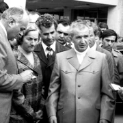 Ceausescu in 1986 Sursa Fortepan Sütő András , Új Élet szerkesztőség jpg