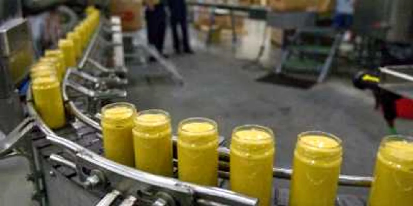 Fabrica de muştar Atfab Tecuci, pe vremea când producea