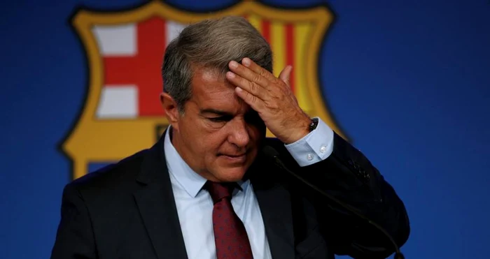 Președinetele Joan Laporta, în fața unei situații fără ieșire. Foto EPA EFE