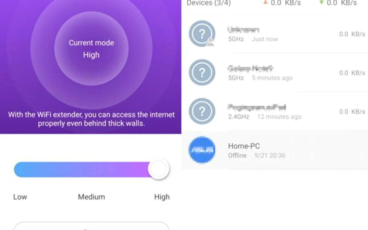 Router Tenda AC8 AC1200 meniu aplicatie Android