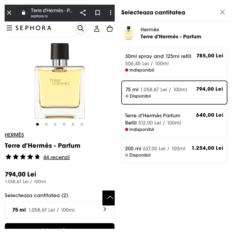 Parfumul folosit de Radu Vâlcan / foto: sephora.ro