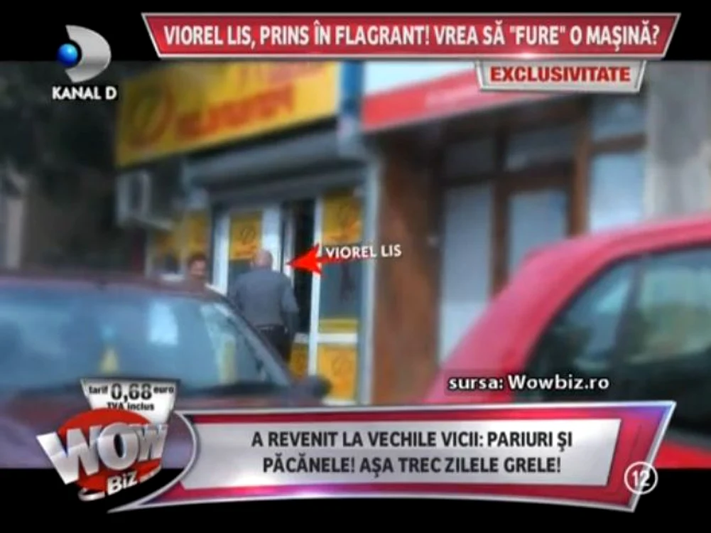 Ziua în amiaza mare, Viorel Lis s-a "relaxat" într-o casă de pariuri (captură: Kanal D)