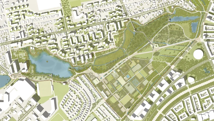 Schița Parcului Est. Foto: Primăria Cluj-Napoca