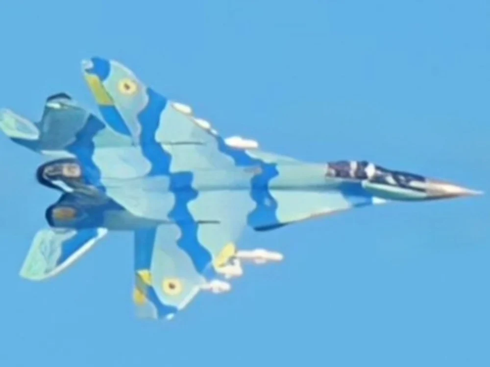 MiG-29 cu cocardă ucraineană/FOTO: X