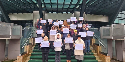 Protest al angajaților din domeniul culturii FOTO Sindicat Culturalia jpg
