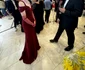 Olimpia Melinte a purtat la evenimentul de aseară o rochie de culoare bordo semnată Murmur