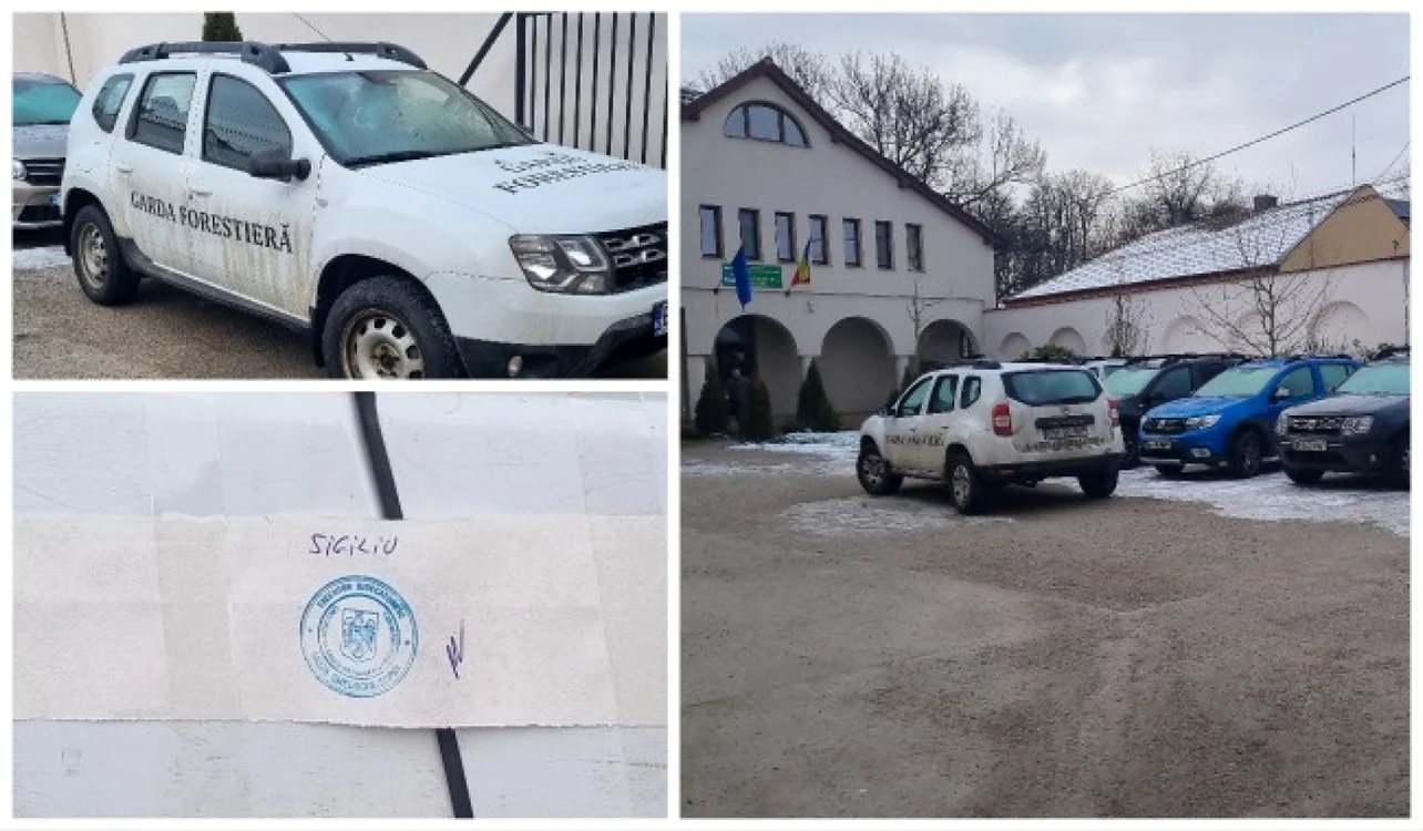 Sechestrul de pe maşinile şi sediul Gărzii Forestiere Oradea a fost ridicat, în final, însă Ministerul Mediului va trebui să plătească şi cheltuielile piperate ale executorului, de peste 10.000 euro foto: ebihoreanul.ro