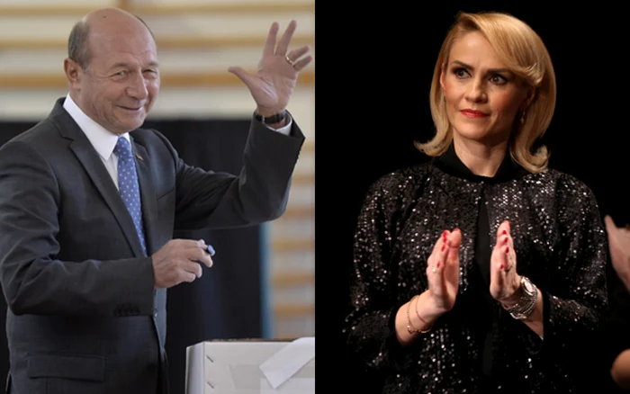 Traian Basescu si Gabriela Firea. Foto Mediafax/Inquam Photos