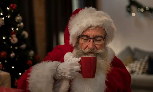 portrait santa claus having christmas drink jpg