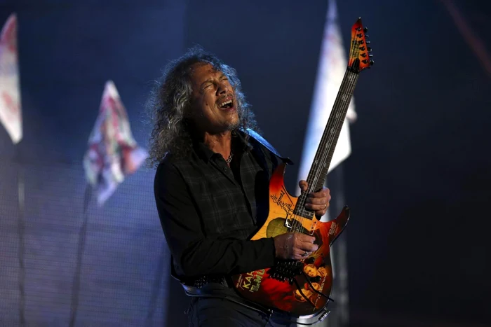 Kirk Hammett, în concert. FOTO: Reuters