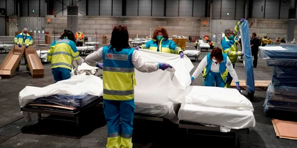 Spania - spitale de campanie / FOTO Profimedia / 24 mar 2020