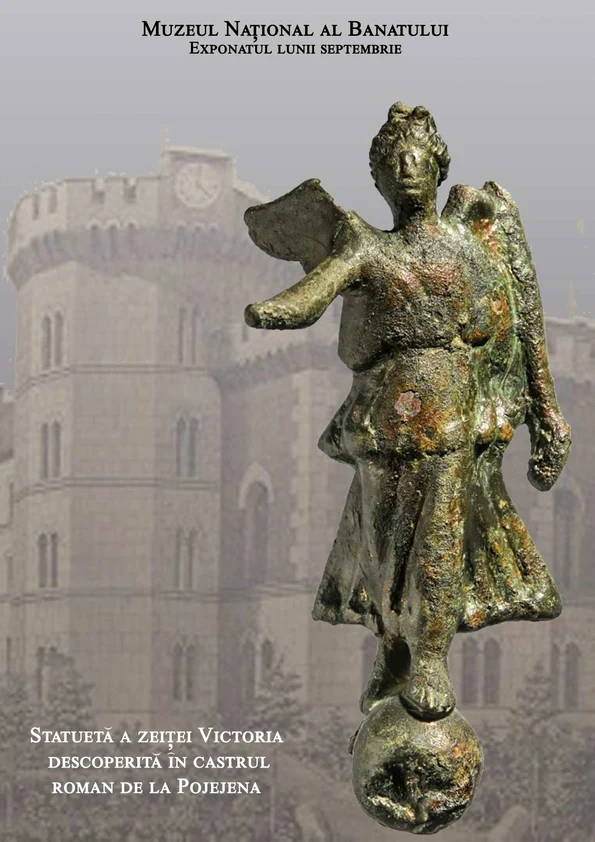  Victoria de Pojejena ️-  statueta de bronz descoperită într-un castru roman din Caraș-Severin