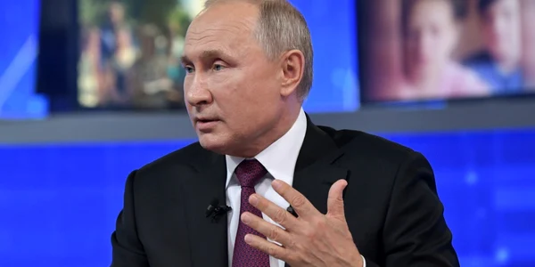 Vladimir Putin la Linia directa cu cetanii 2019 FOTO EPA-EFE