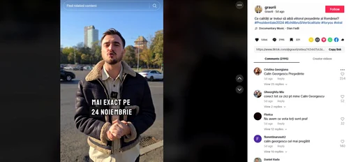 Postare Graurii TikTok alegeri prezidentiale foto TikTok jpg