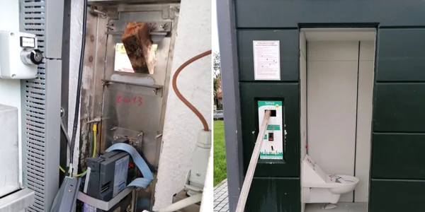 cele doua toalete publice au fost vandalizate in toamna lui 2022 jpg