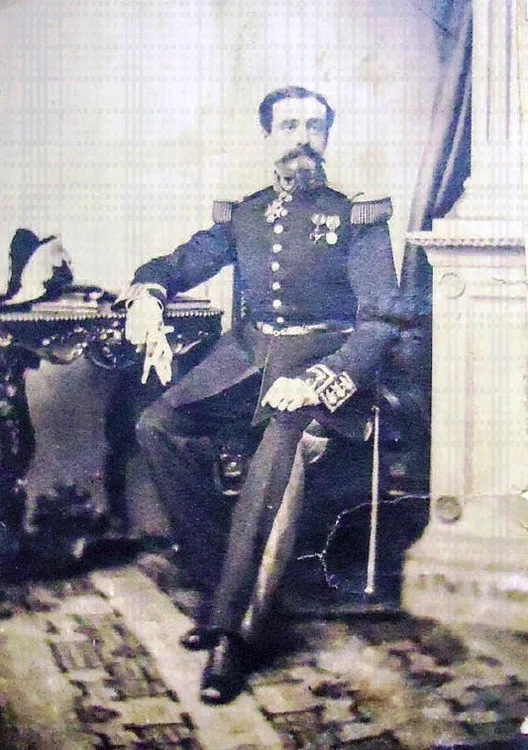 Generalul Ioan Emanoil Florescu, în 1860, când a fost numit pentru prima oară în funcţia de ministru de Război