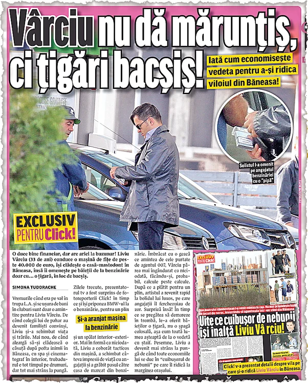 Liviu face economii şi la bacşiş  pentru a avea bani de casă  