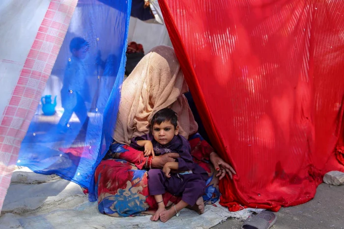 Tabara de refugiati in Afganistan FOTO EPA-EFE