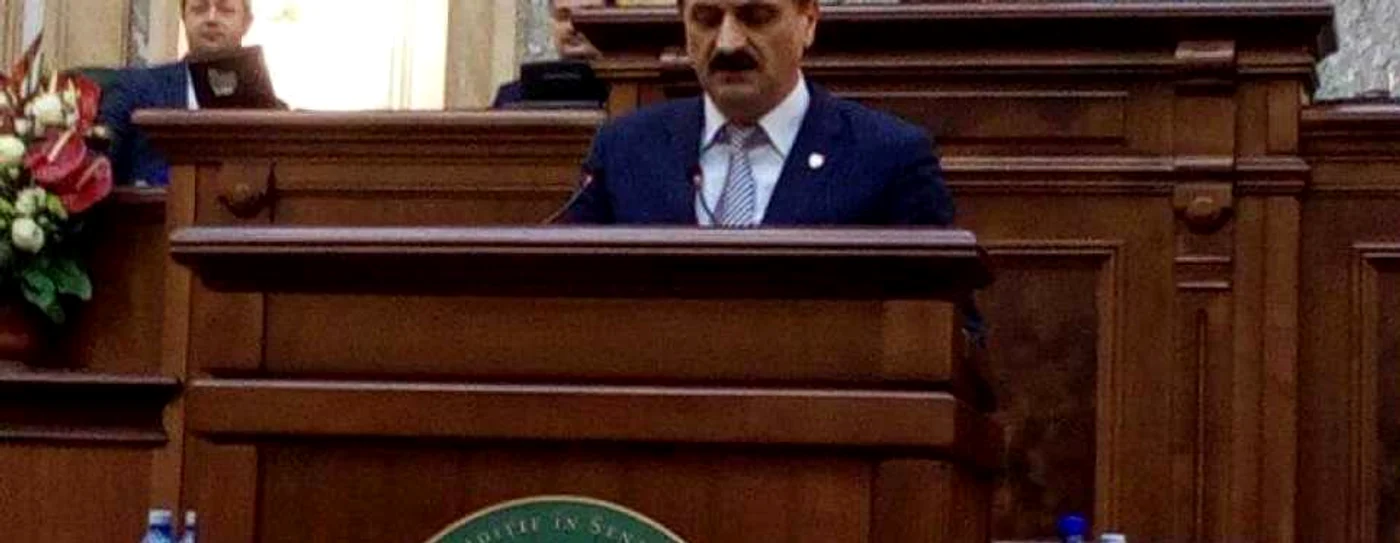 Romulus Bulacu - senator de Vâlcea din 2016 secretarul Comisiei pentru Buget Foto Arhiva personală