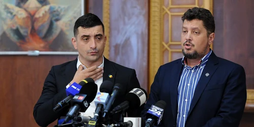 George Simion și Claudiu Târziu FOTO Mediafax 