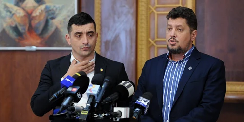 George Simion și Claudiu Târziu FOTO Mediafax 
