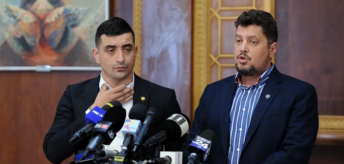 George Simion și Claudiu Târziu FOTO: Mediafax