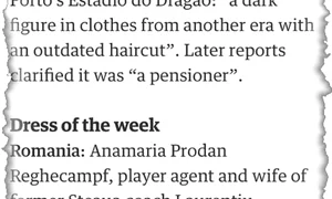 Publicaţia “The Guardian”  din Marea Britanie  ridică în slăvi rochia  purtată de Prodanca jpeg