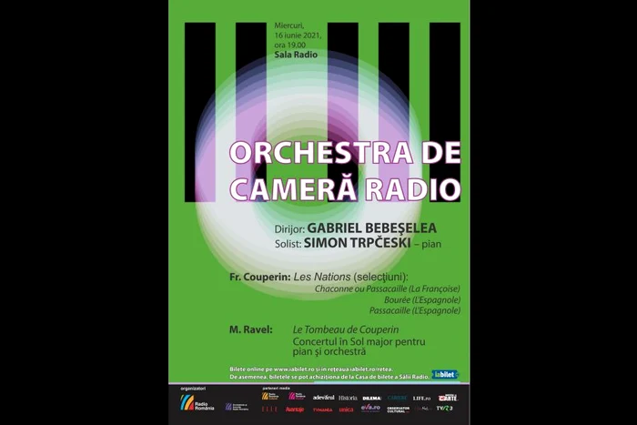 Ultimul concert din această stagiune a Orchestrei de Cameră Radio: Gabriel Bebeșelea dirijează Fr  Couperin și Ravel jpeg