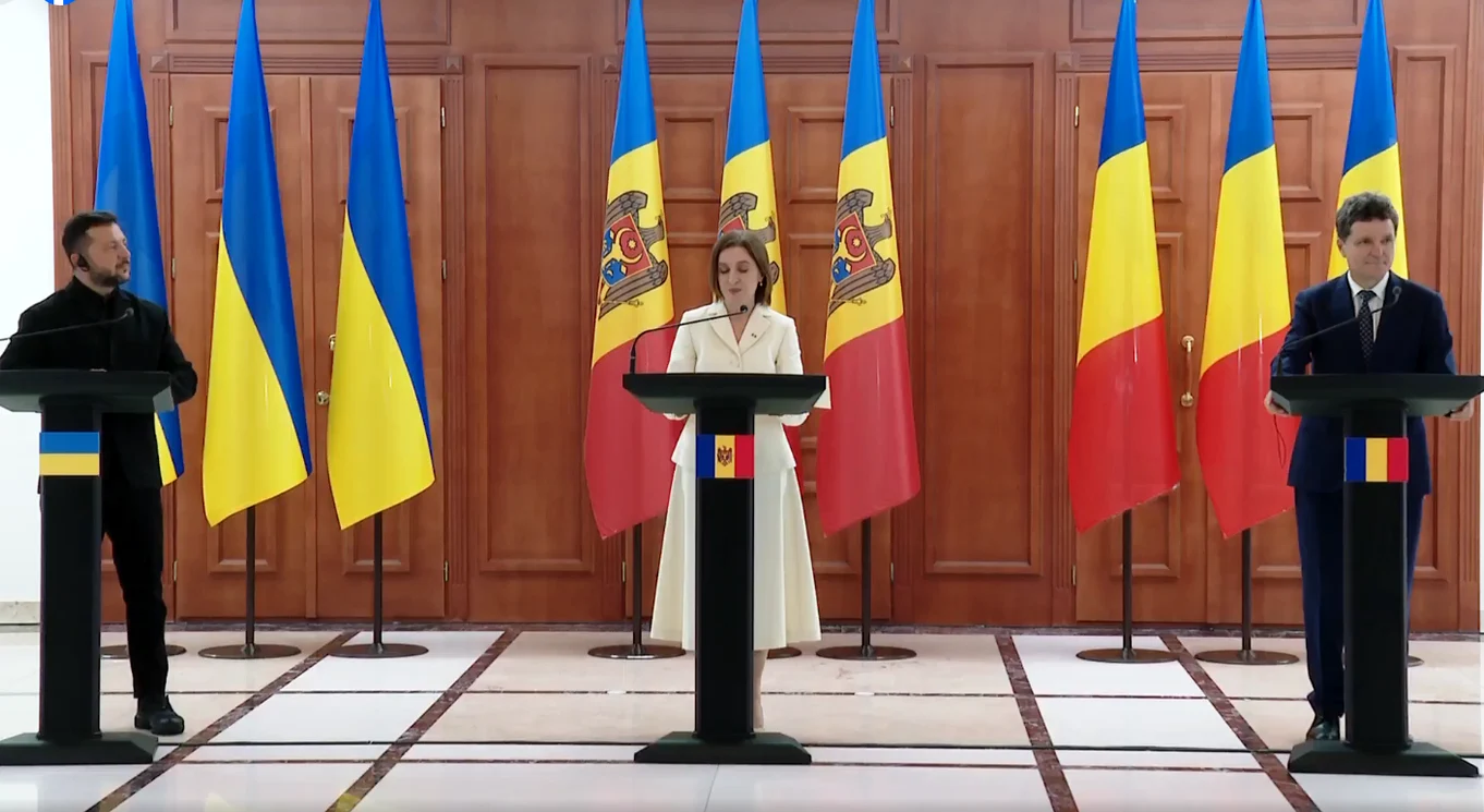 Volodimir Zelenski, Maia Sandu și Nicușor Dan