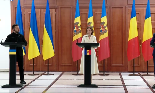 Volodimir Zelenski, Maia Sandu și Nicușor Dan