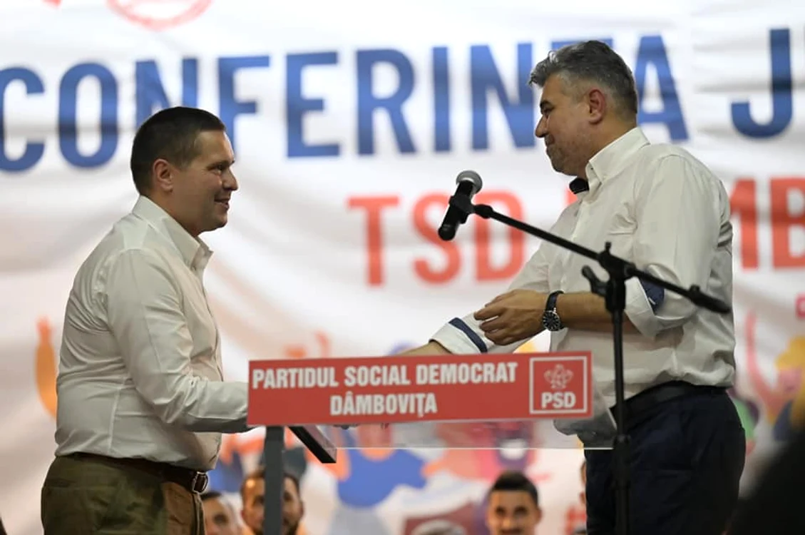 Corneliu Ștefan și Marcel Ciolacu FOTO Facebook / PSD Dâmbovița 