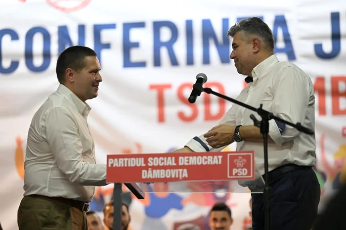 Corneliu Ștefan și Marcel Ciolacu FOTO Facebook / PSD Dâmbovița 