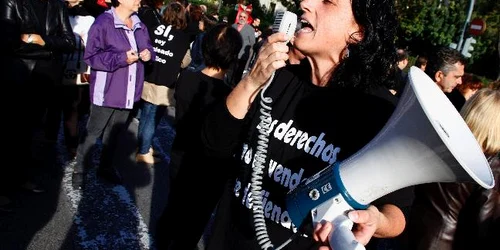 Protest antiausteritate, azi, la Valencia