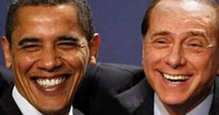 VIDEO "E vorba de un tip bronzat. Ah, da, Barack Obama!",  glumeşte Berlusconi