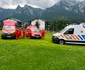 Intervenția este în dinamică pentru salvarea celor 4 alpiniști. FOTO: ISU Prahova