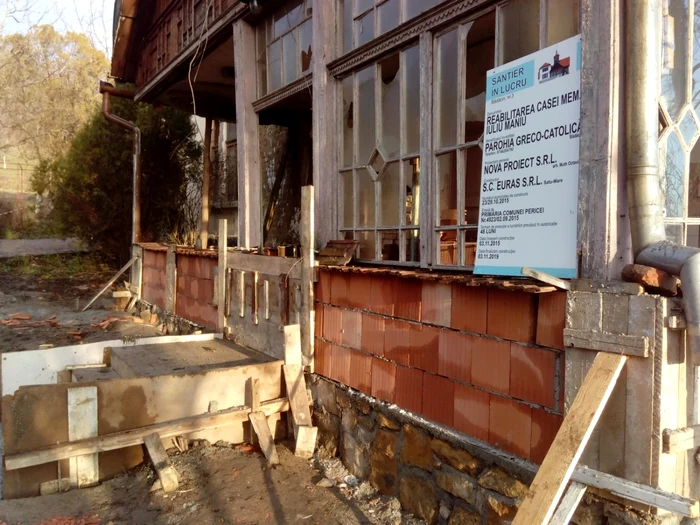 Fundaţia a fost refăcută integral